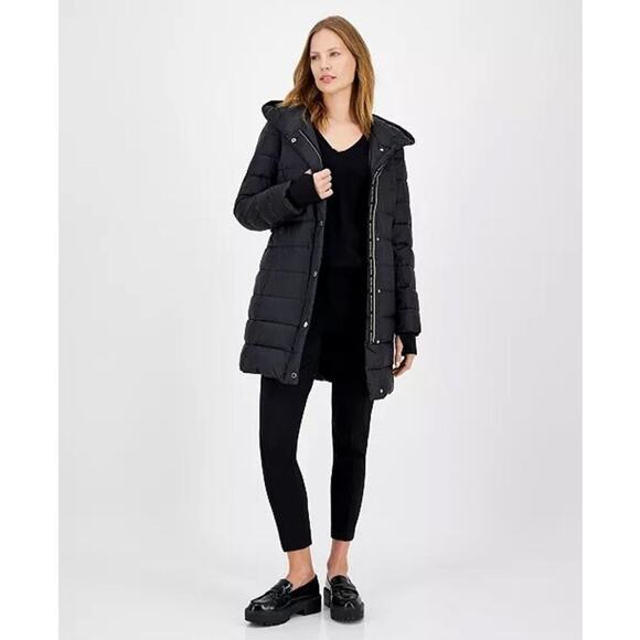 MICHAEL Michael Kors
Women's Belted Hooded Puffer Coat, Created for Macy's S - Picture 3 of 6